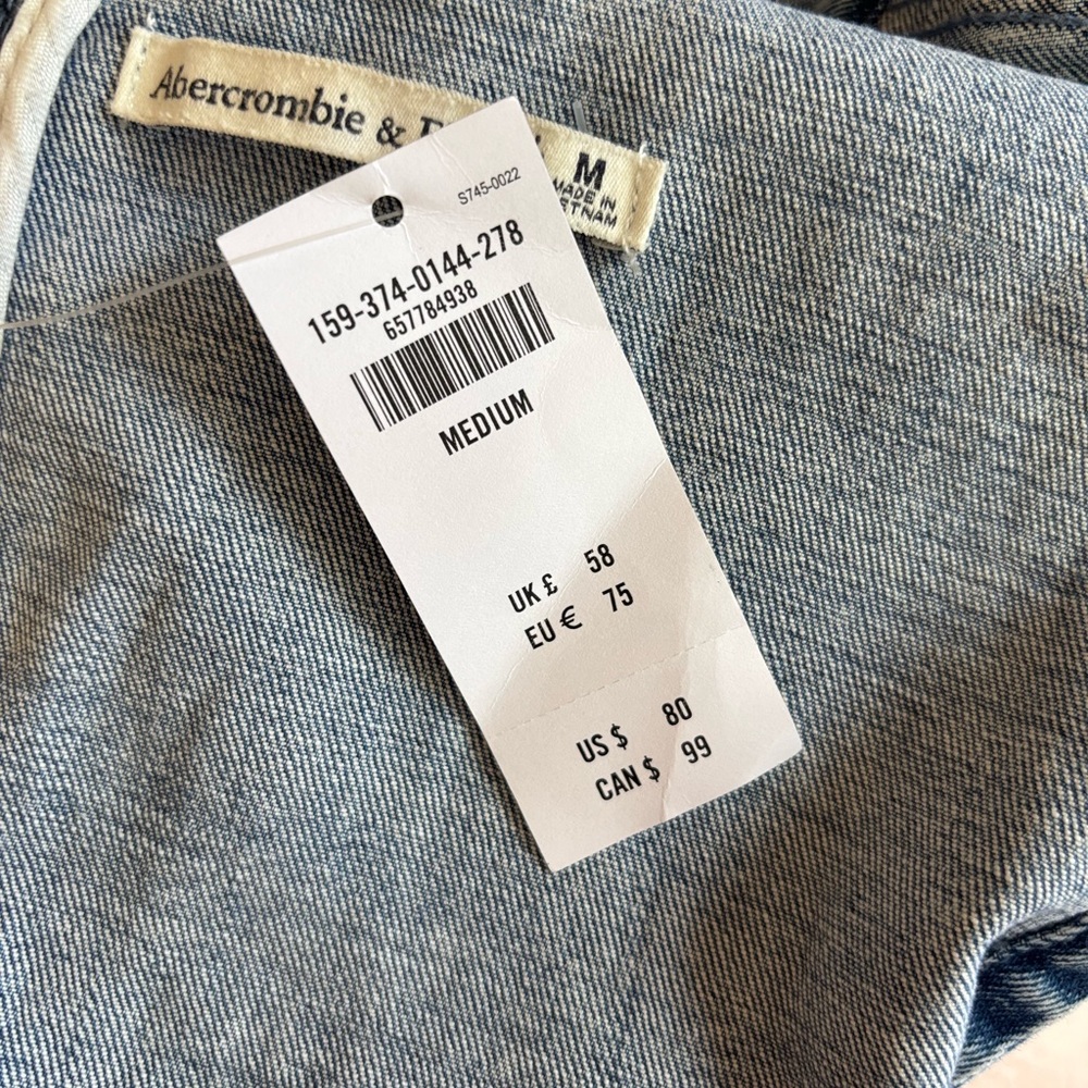 Abercrombie Denim Shell Mini Dress - Picture 2 of 4